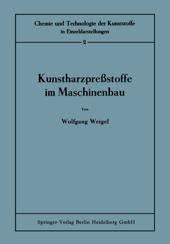 Kunstharzpreßstoffe im Maschinenbau