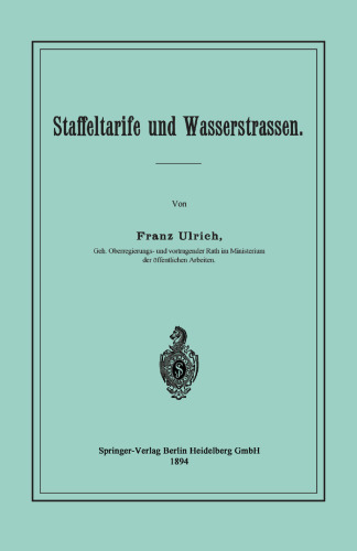 Staffeltarife und Wasserstrassen