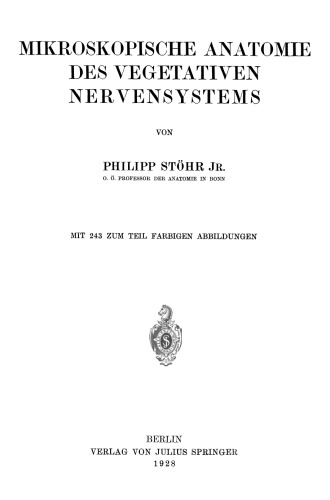 Mikroskopische Anatomie des Vegetativen Nervensystems