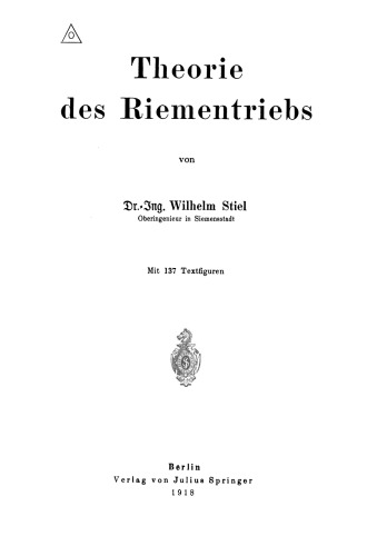 Theorie des Riementriebs