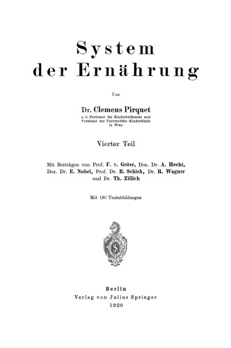 System der Ernährung