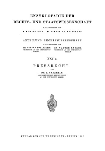Pressrecht