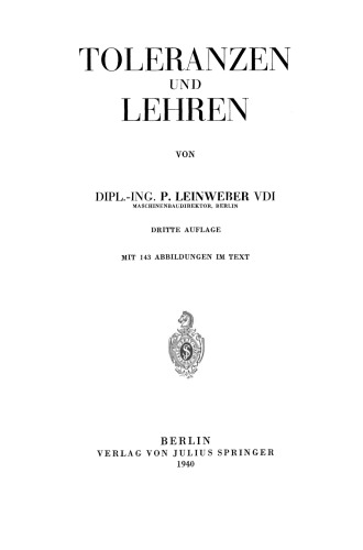 Toleranzen und Lehren