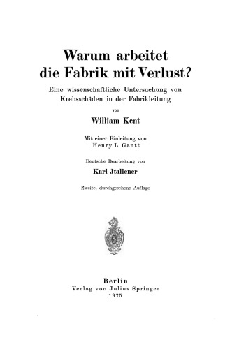 Warum arbeitet die Fabrik mit Verlust?: Eine wissenschaftliche Untersuchung von Krebsschäden in der Fabrikleitung