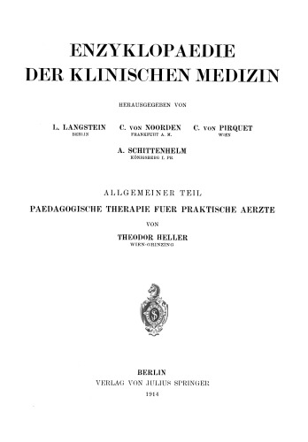 Paedagogische Therapie fuer Praktische Aerzte