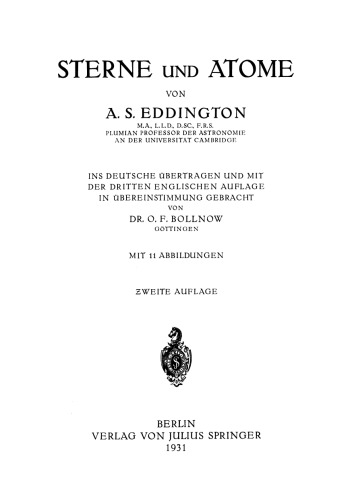 Sterne und Atome