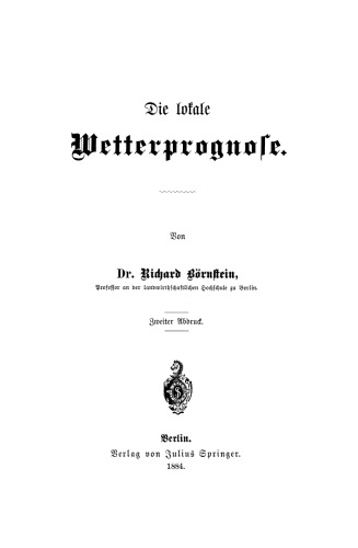 Die lokale Wetterprognose