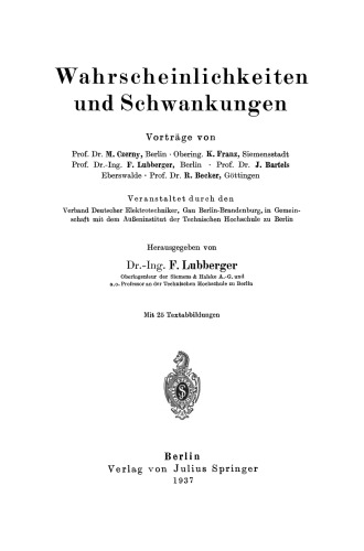 Wahrscheinlichkeiten und Schwankungen