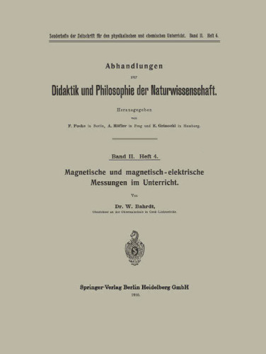 Magnetische und magnetisch-elektrische Messungen im Unterricht