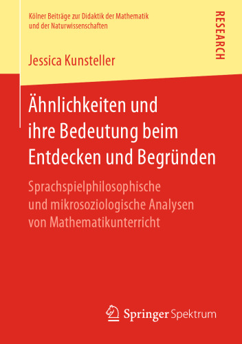 Ähnlichkeiten und ihre Bedeutung beim Entdecken und Begründen