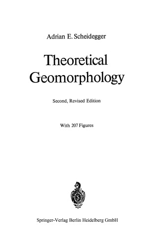 Theoretical Geomorphology