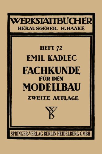 Fachkunde für den Modellbau