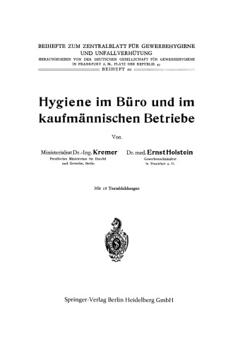 Hygiene im Büro und im kaufmännischen Betriebe