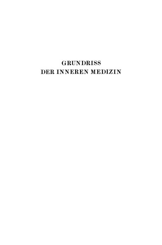 Grundriss der Inneren Medizin