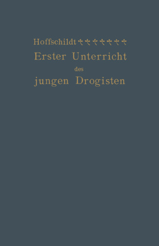 Erster Unterricht des jungen Drogisten