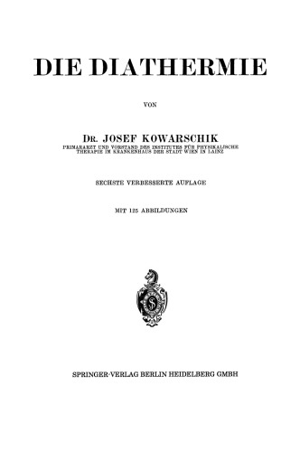 Die Diathermie