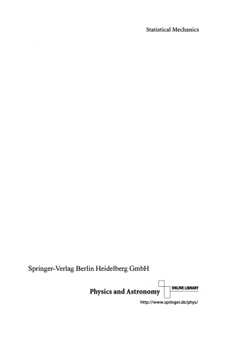 Statistical Mechanics
