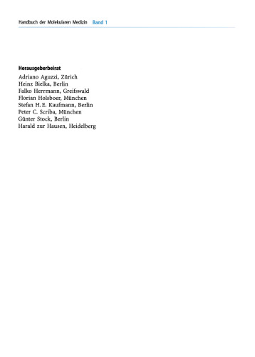 Molekular- und Zellbiologische Grundlagen