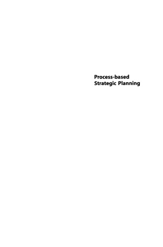 Process-based Strategic Planning
