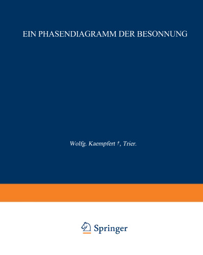 Ein Phasendiagramm der Besonnung