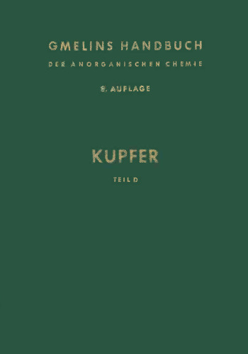 Kupfer: Teil D Elektrische Eigenschaften der Kupferoxide