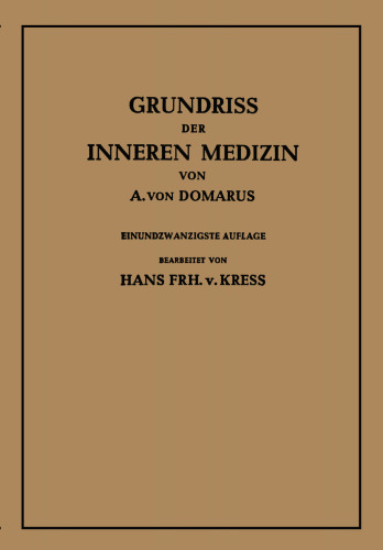 Grundriss der Inneren Medizin