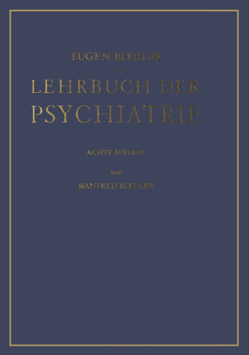 Lehrbuch der Psychiatrie
