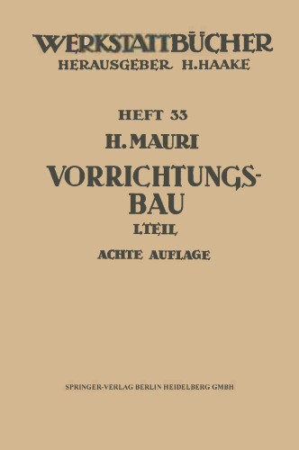 Der Vorrichtungsbau