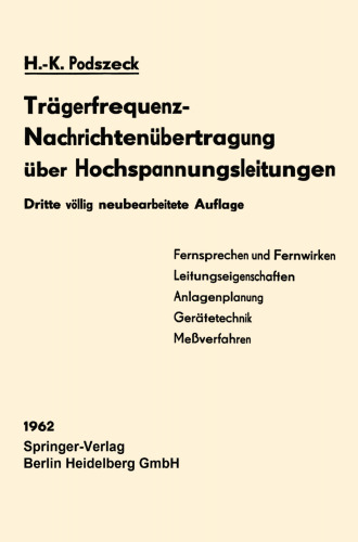 Trägerfrequenz-Nachrichtenübertragung über Hochspannungsleitungen
