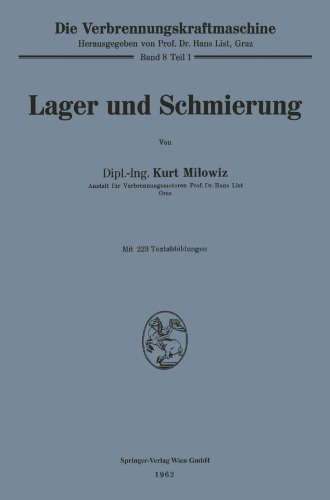 Lager und Schmierung