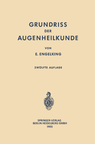 Grundriss der Augenheilkunde für Studierende