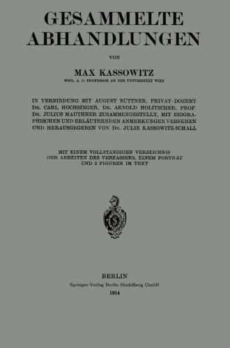Gesammelte Abhandlungen