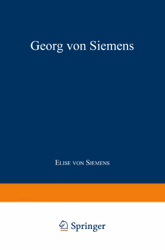 Georg von Siemens: Jugend, Lehr- und Wanderjahre