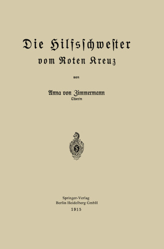 Die Hilfsschwester vom Roten Kreuz