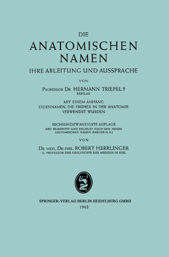 Die Anatomischen Namen