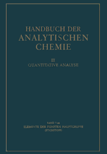 Elemente der fünften Hauptgruppe: Stickstoff