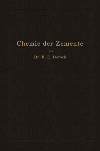 Chemie der Zemente (Chemie der hydraulischen Bindemittel)