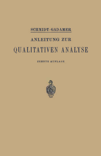 Anleitung zur Qualitativen Analyse