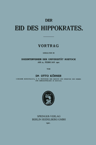 Der Eid des Hippokrates