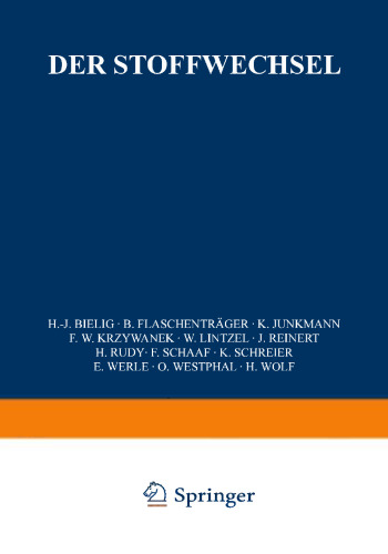 Der Stoffwechsel