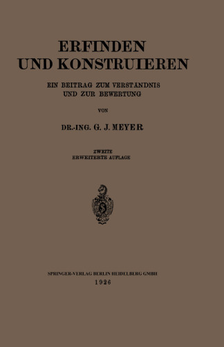 Erfinden und Konstruieren: Ein Beitrag zum Verständnis und zur Bewertung