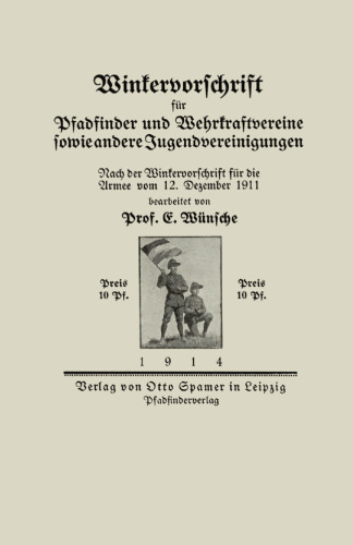 Winkervorschrift für Pfadfinder und Wehrkraftvereine sowie andere Jugendvereinigungen