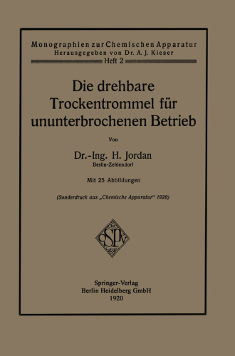 Die drehbare Trockentrommel für ununterbrochenen Betrieb