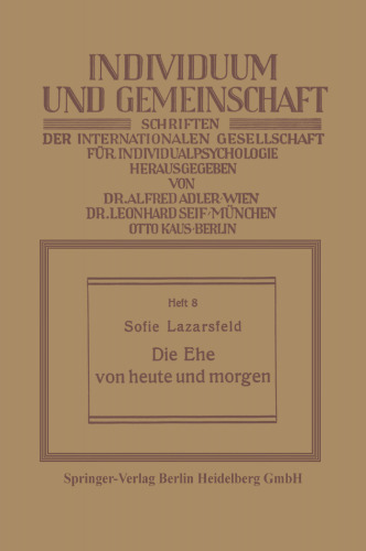 Die Ehe von heute und morgen