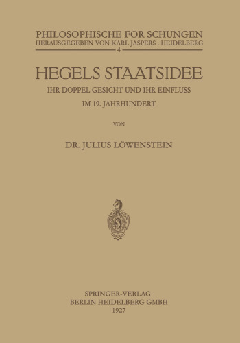 Hegels Staatsidee