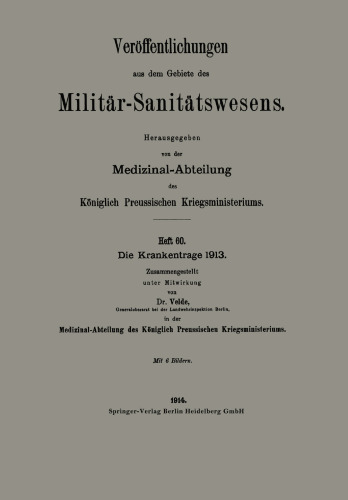 Die Krankentrage 1913