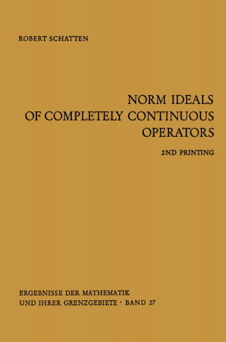 Norm Ideals of Completely Continuous Operators