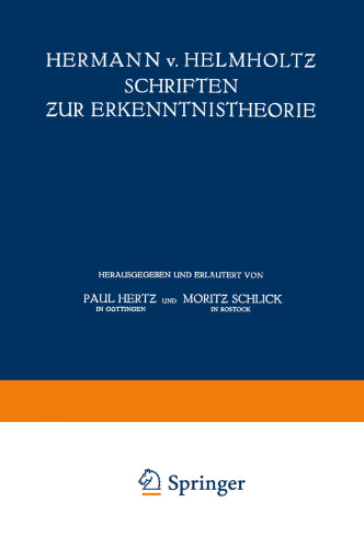 Schriften ƶur Erkenntnistheorie