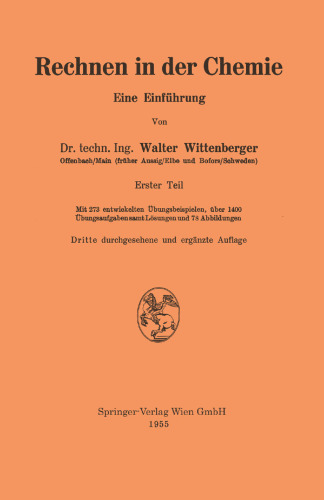 Rechnen in der Chemie: Eine Einführung