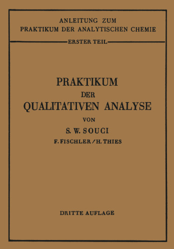 Praktikum der qualitativen Analyse